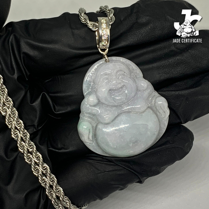 Laughing Buddha Jade - Type A Light Lavender 03