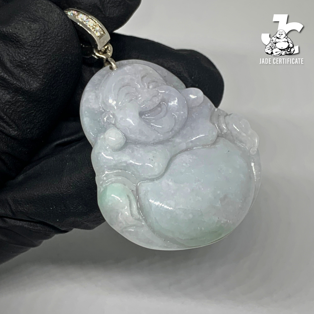 Laughing Buddha Jade - Type A Light Lavender 03