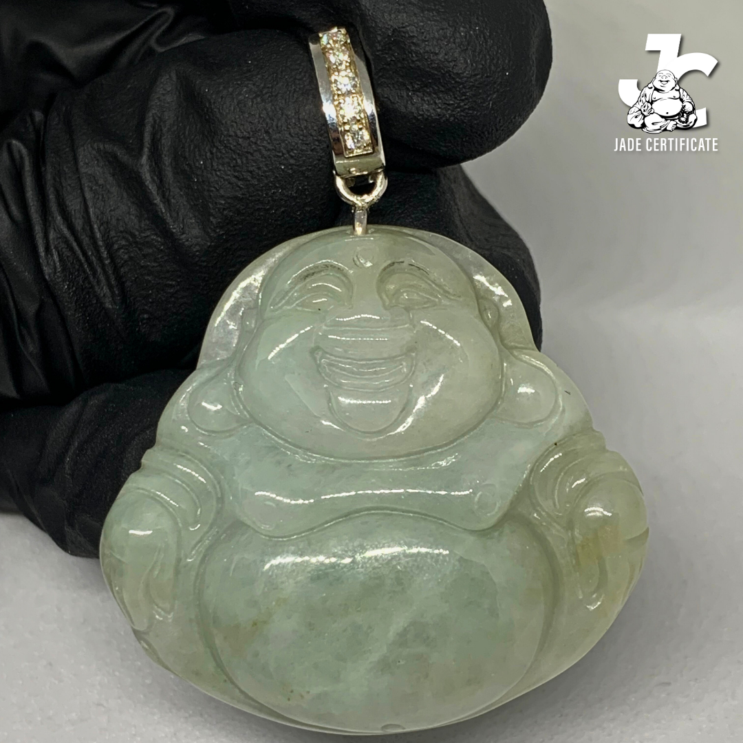 Laughing Buddha Jade - Type A Green Bean 04