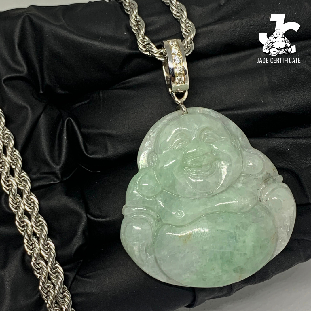 Laughing Buddha Jade - Type A Moss Green 05