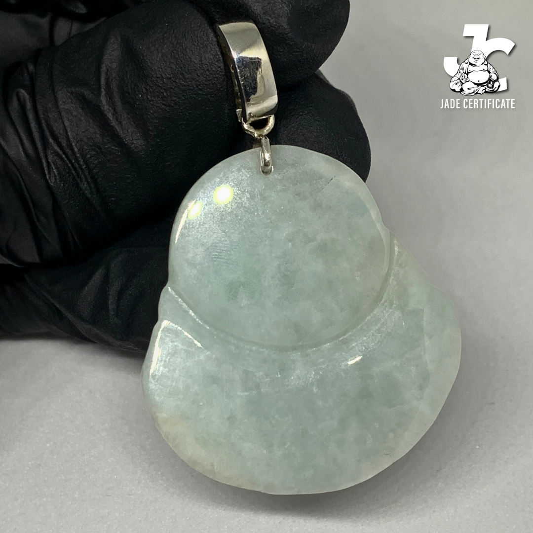 Laughing Buddha Jade - Type A Icey Light Green 06