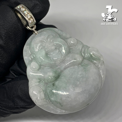 Laughing Buddha Jade - Type A Icey Dark Green 07