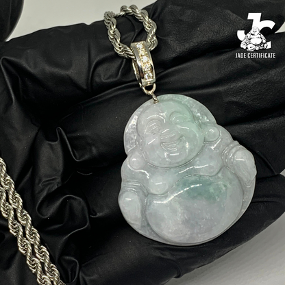 Laughing Buddha Jade - Type A Lavender Green 08