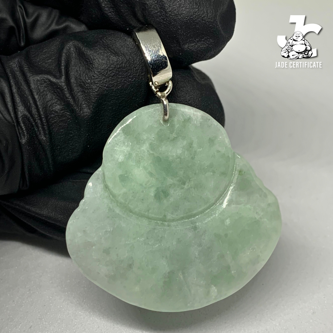 Laughing Buddha Jade - Type A Light Green 01