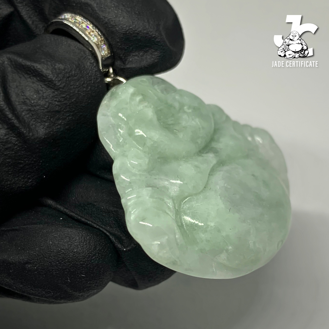 Laughing Buddha Jade - Type A Light Green 01