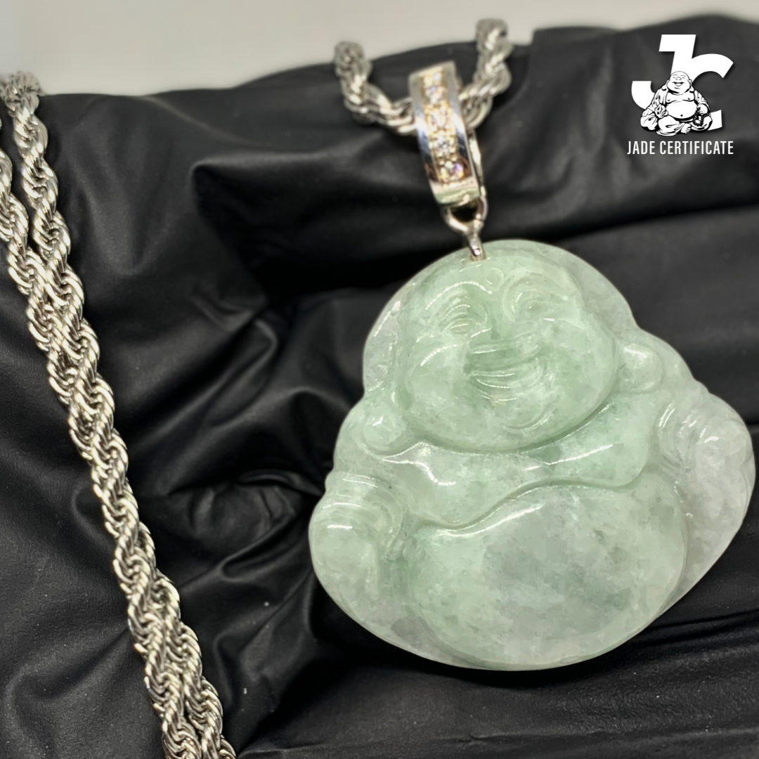 Laughing Buddha Jade - Type A Light Green 01